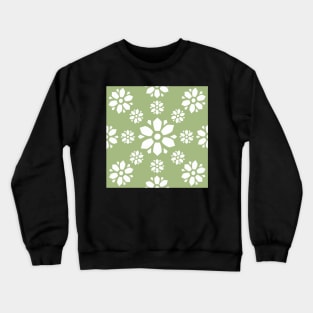 Floral Pattern Crewneck Sweatshirt